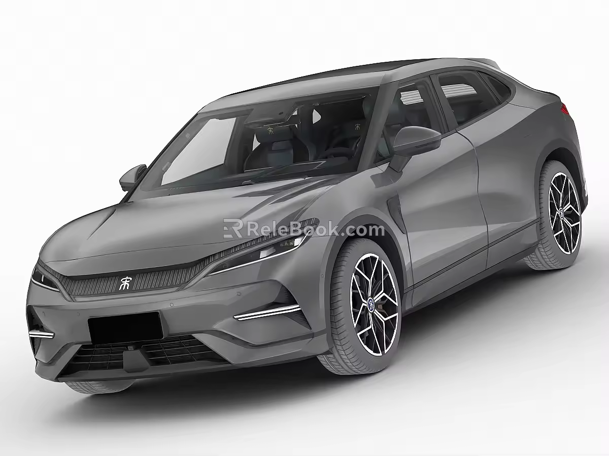 BYD Song L Door Can Open High Precision New Energy Vehicle with Interior 3d model