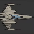 Advanced Futuristic Spacecraft Design With Sleek Structure For Interstellar Exploration Missions