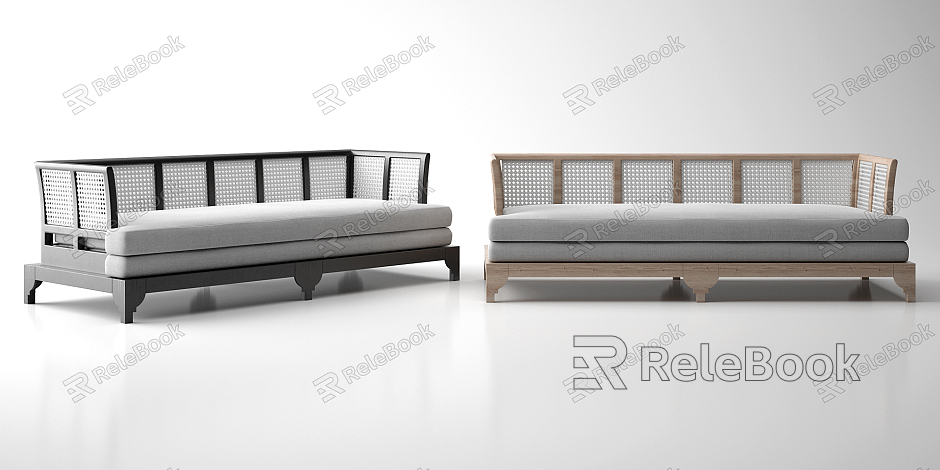 New Chinese-style double sofa model