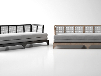 New Chinese-style double sofa 3d model