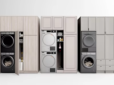 Modern Bathroom Cabinet With Wooden Design Open Shelves And Storage Drawer Units 3d model
