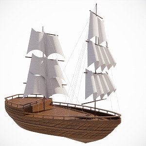 Modern Sailing 3d model