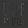 Various Metal Hand Tools Collection with Wrenches Hammers Pliers and Screwdrivers for Workshop