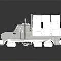 Green And White Truck Model Featuring Open Cargo Bed A3 H7 Markings And COAST Lettering