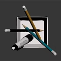 White Stationery Holder With Pens And Pencils For Desk Organizing