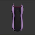 Futuristic Purple And Black Concept Car With Sleek Body Design Transparent Roof And Unique Wheels