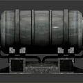 Heavy Duty Metal Barrel with Reinforced Metal Hoops and Solid Base Stand
