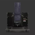 Martin MAC Aura XB Moving Head Stage Light With Black Body Purple Lamp Head And Stable Base