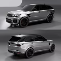 Silver Sporty SUV With Black Wheels Red Brake Calipers And Sleek Exterior Design