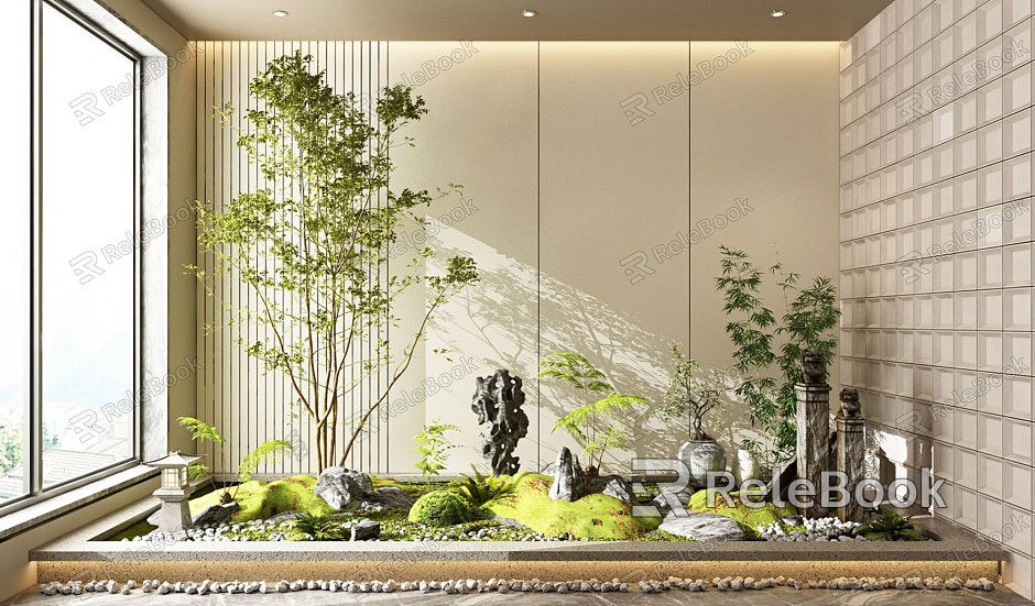 New Chinese style landscape sketch landscape model