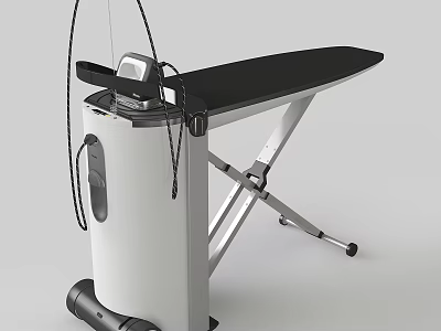 Modern Steam Ironing Station With Ironing Board For Daily Use 3d model