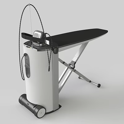 Modern Steam Ironing Station With Ironing Board For Daily Use 3d model