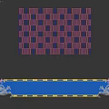 Decorative Wall Design With Intricate Weave Pattern And Ornate Relief Details