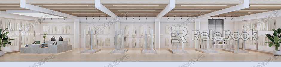 Modern Exhibition Hall Commercial Clothing Exhibition Hall model