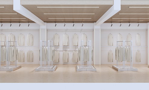 Modern Exhibition Hall Commercial Clothing Exhibition Hall 3d model