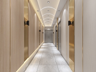 Light Luxury Modern Style Corridor 3d model