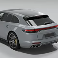 Sporty Silver Wagon Car Featuring Black Roof Sleek Body And Alloy Wheels Design
