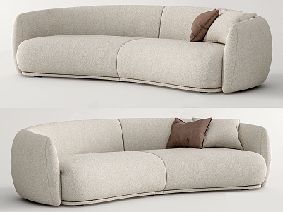 Modern double sofa 3d model