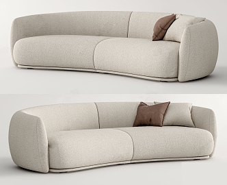 Modern double sofa 3d model