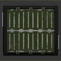 Green Metal Storage Box With Reinforced Straps And Secure Lock Design