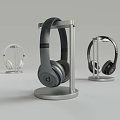 Beats Wireless Headphones Display On Metal Stand With Different Colors Design