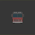 Modern bus minibus minivan driverless bus 3d model