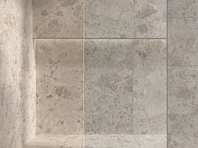 Gray Marble Wall Tile Components With Natural Texture And Modern Design 3d model