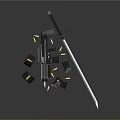 Tactical Weapon Set Including Rifle Grenades Bullets Magazines And Knife