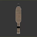 Tactical Rifle With Black Body Brown Grip And Stock Modern Design