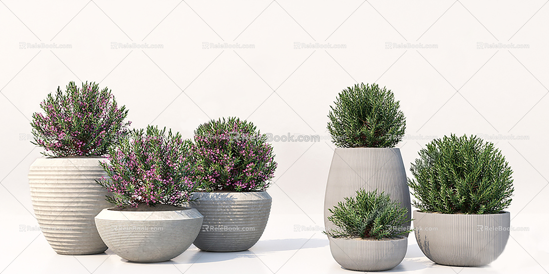 Modern flower pot 3d model