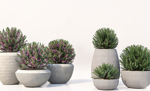 Modern flower pot 3d model