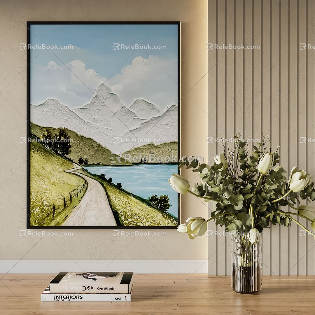 Modern Decorative Painting Hanging Painting 3d model