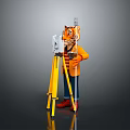 Tiger Character With Tripod Camera Orange Coat Striped Shirt Blue Pants Red Shoes