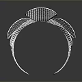 White Mesh Decorative Home Accessory With Intricate Pattern And Modern Design