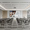 New Employees Onboarding Training In Modern Meeting Room With Chairs And Screen