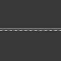 Black Metal Outdoor Fence With Pointed Vertical Bars And Horizontal Rails