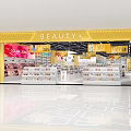 Modern Supermarket Department Store Interior With Organized Shelves And Product Displays