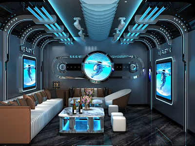 KTV private rooms 3d model