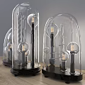 RH Modern Minimalist Glass Table Lamp Table Lamp Metal Table Lamp Creative Table Lamp 3d model