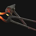 Heavy Duty Industrial Grade Blacksmith Tongs Holding Glowing Hot Fireball For Metalworking Crafts