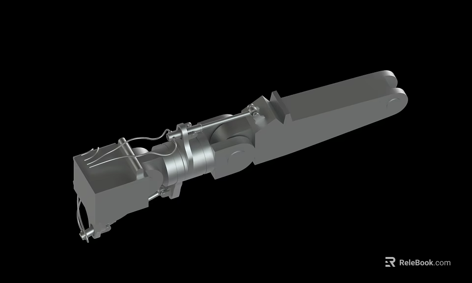 Industrial Mechanical Metal Component With Engineered Structure And Precision Design 3d model 