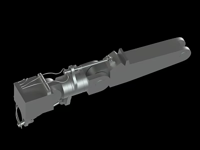 Industrial Mechanical Metal Component With Engineered Structure And Precision Design 3d model