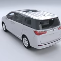 White Modern MPV Car With Sunroof Sliding Doors And Family Friendly Design