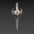 Dagger Weapon Ancient Weapon Bronze Sword Medieval Sword Evil Dagger 3d model