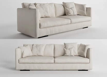 Double sofa 3d model
