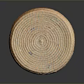 Animal Themed Handwoven Basket With Brown Wicker Texture On Gray Background