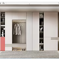 Modern Shoe Cabinet Design With Clothing Rack Open Shelves And Storage Spaces