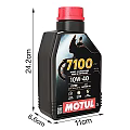 Motorcycle Engine Oil MOTUL 7100 10W40 in Black Yellow White Bottles