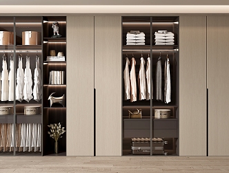 Modern wardrobe 3d model