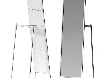 Modern Full Length Mirrors With Sleek Metal Stands And Minimalist Design 3d model